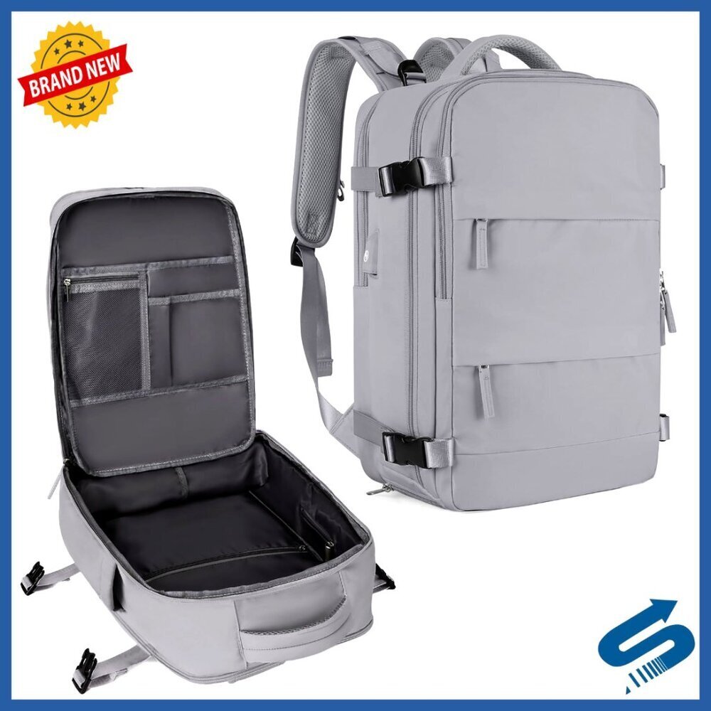 Large Travel Backpack Waterproof Durable Polyester Laptop Daypack USB Charging